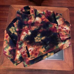 NEW Marissa Olivia 3XL  NEW Crazy SOFT Fuzzy Hoodie Tie Dyed